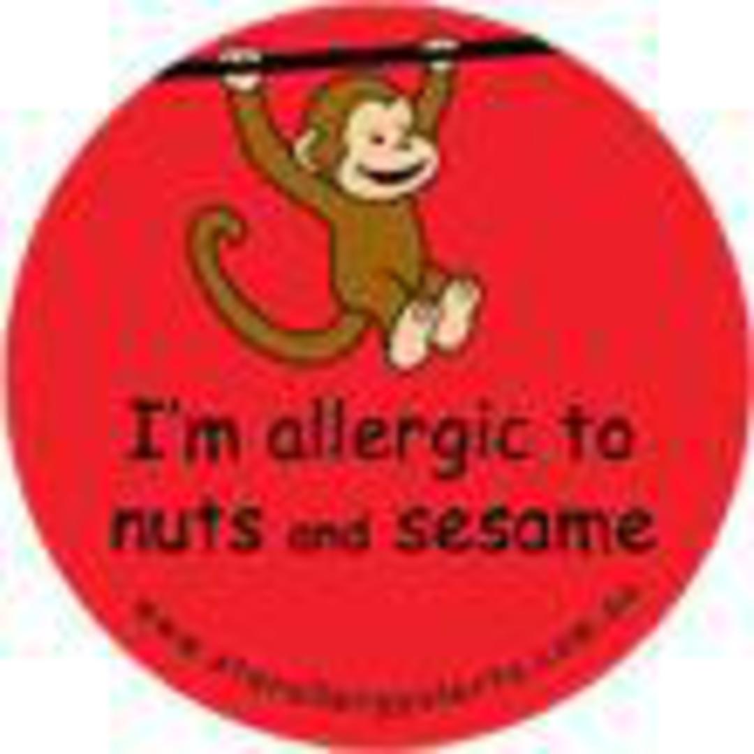 I'm Allergic to Nuts and Sesame Badge Pack image 0